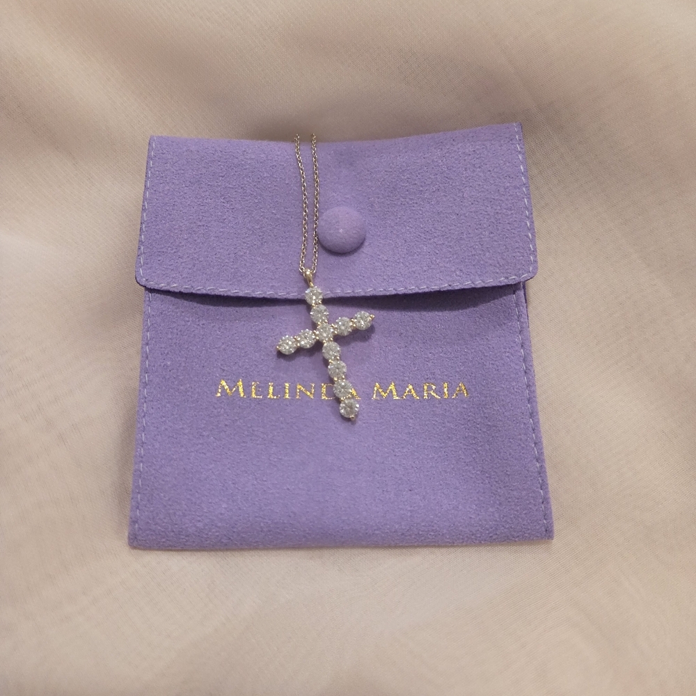 Melinda Maria "Oh She Fancy" Cross Pendant Necklace